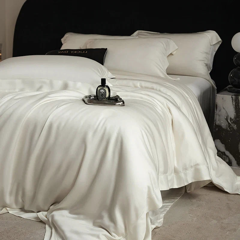 1000TC Lyocell Eucalyptus Fiber Super Soft Silky Queen King Size Bedding Set