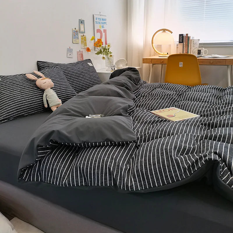 Japanese Plaid Bedding Sets