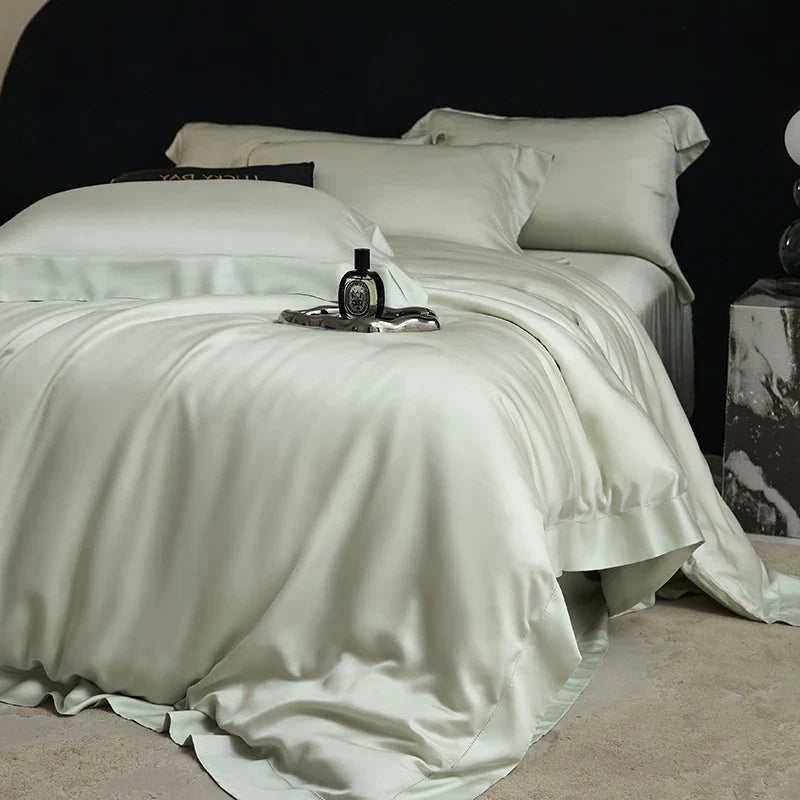 1000TC Lyocell Eucalyptus Fiber Super Soft Silky Queen King Size Bedding Set