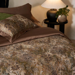 1000TC Egyptian Cotton Vintage Baroque Floral Print Luxury Bedding Set