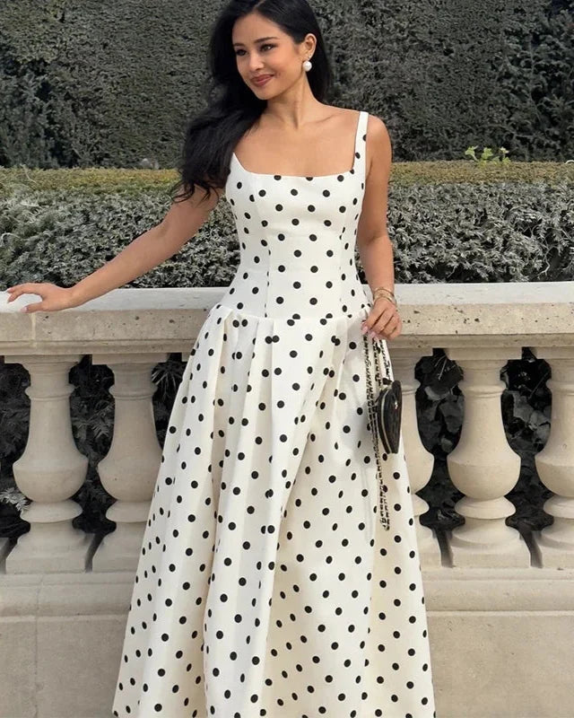 Amora Polka Dots Midi Dress