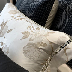 High Precision Satin Jacquard Egyptian Cotton Soft Silky Bedding Set