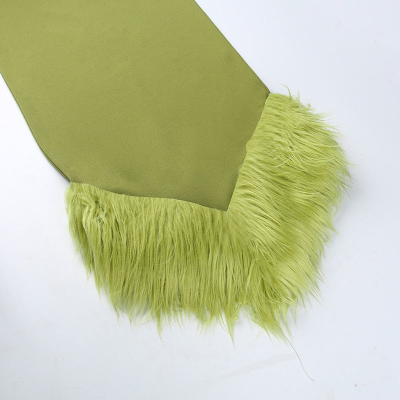Giana One Shoulder Feather Dress