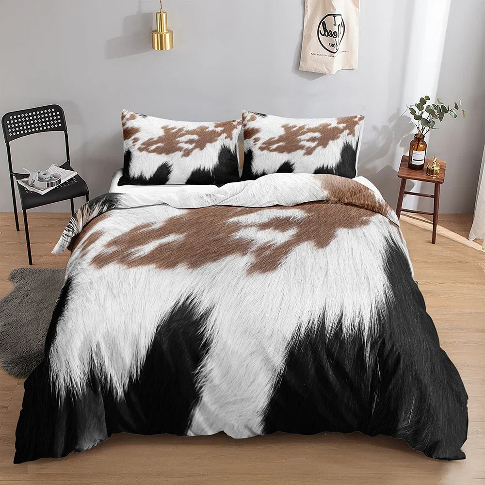 Cow Print Bedding Set
