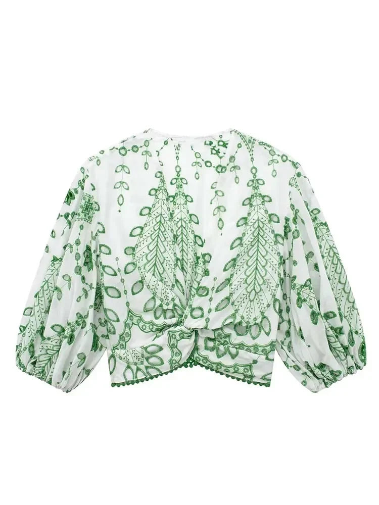 Nala Needlework Shorts Set