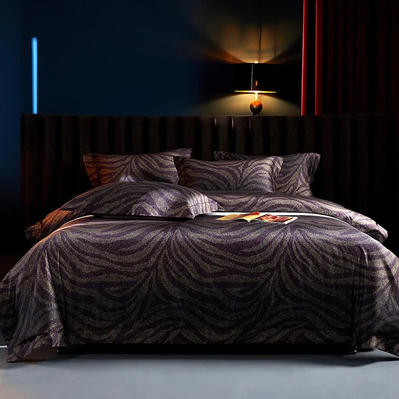 Premium 1200TC Egyptian Cotton Digital Printing Luxury Bedding Set