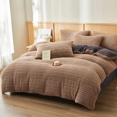 Luxury Warm Plush 4pcs Bedding Set