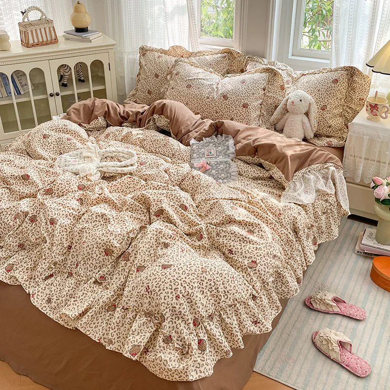 Princess Style French Printed Bedding Set