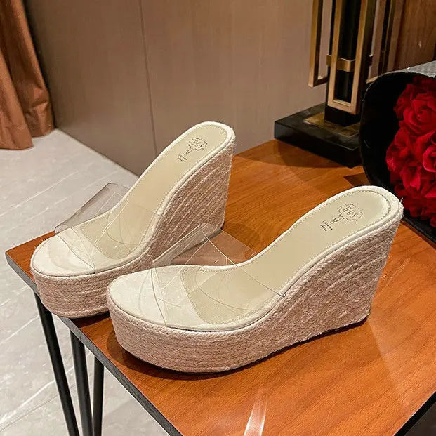 Slippers Wear High Heels
