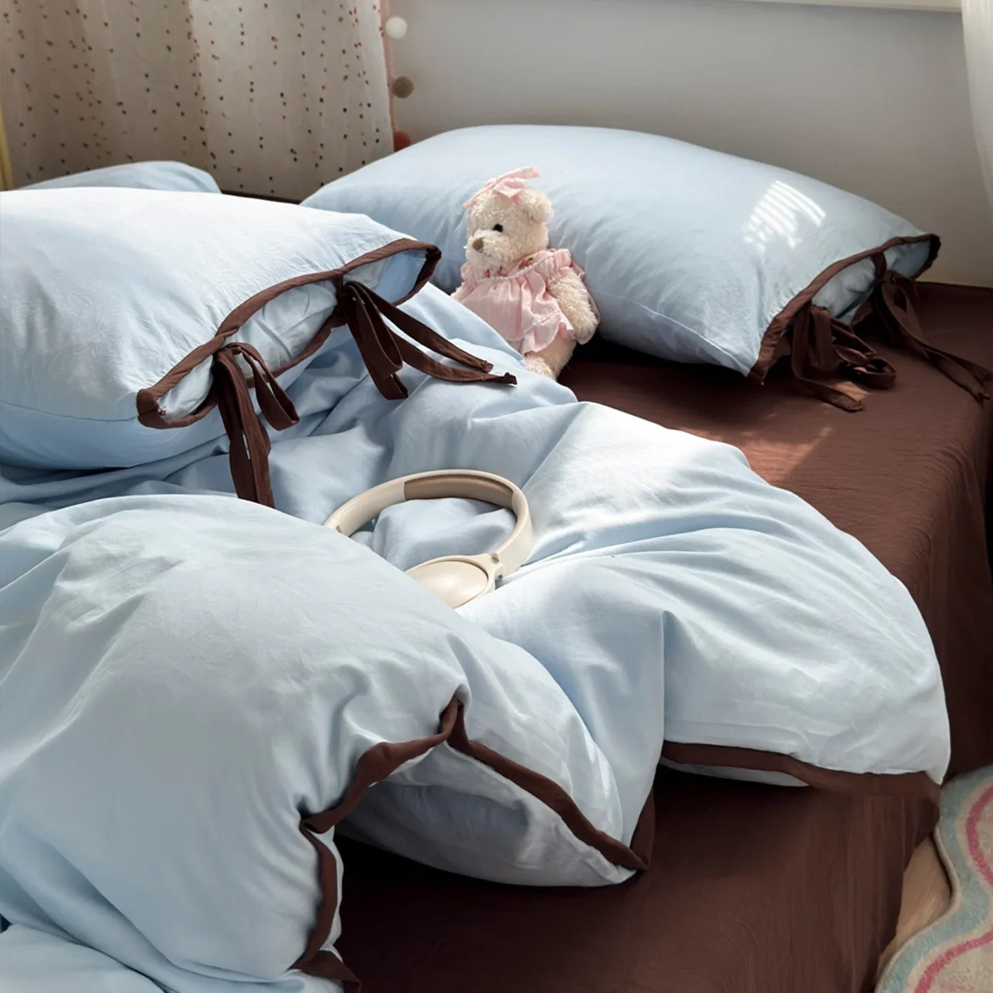 Japanese Washed Cotton Lacing Bedding Sets