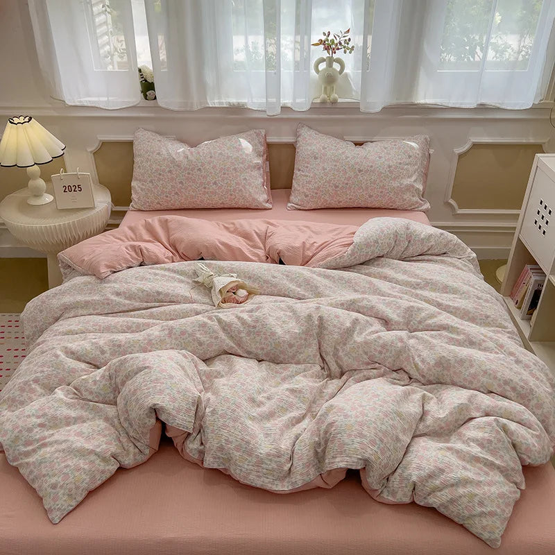 Korean Double Layer Gauze Bedding Set