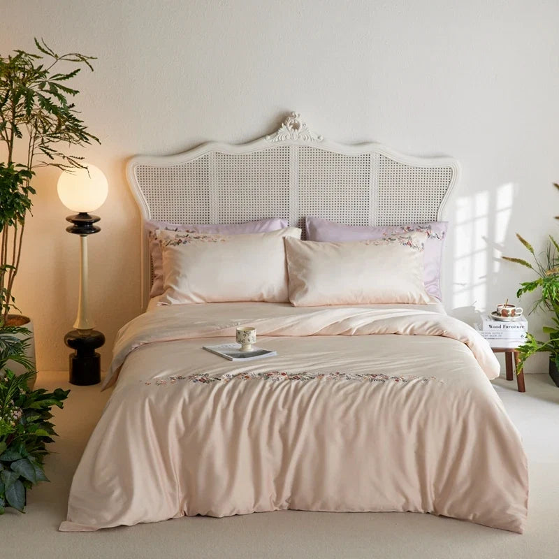 800TC Lyocell Fiber Soft Silky Cooling Summer Bedding Set