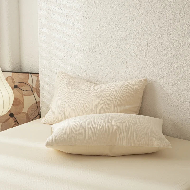 3/4Pcs Modern Minimalist Solid Color Bedding Set