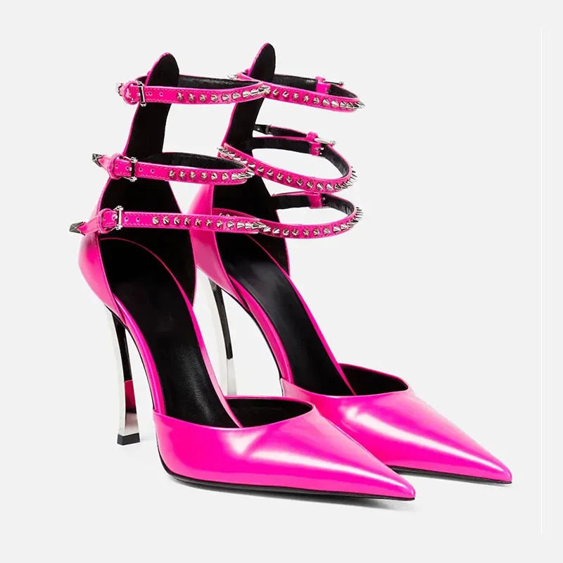 Pointed Toe Metal Super high Heel