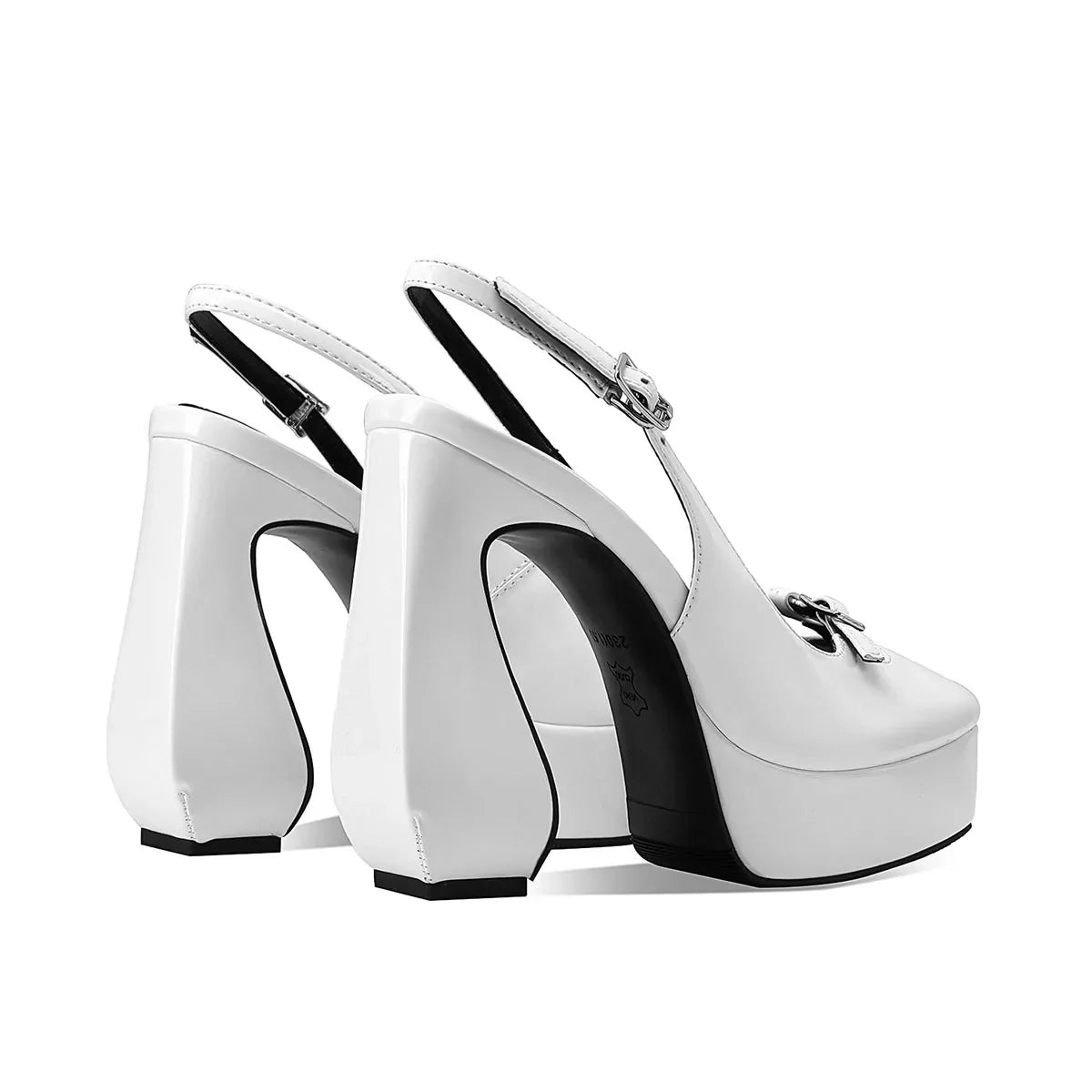 Cow patent leather Platform Sandals