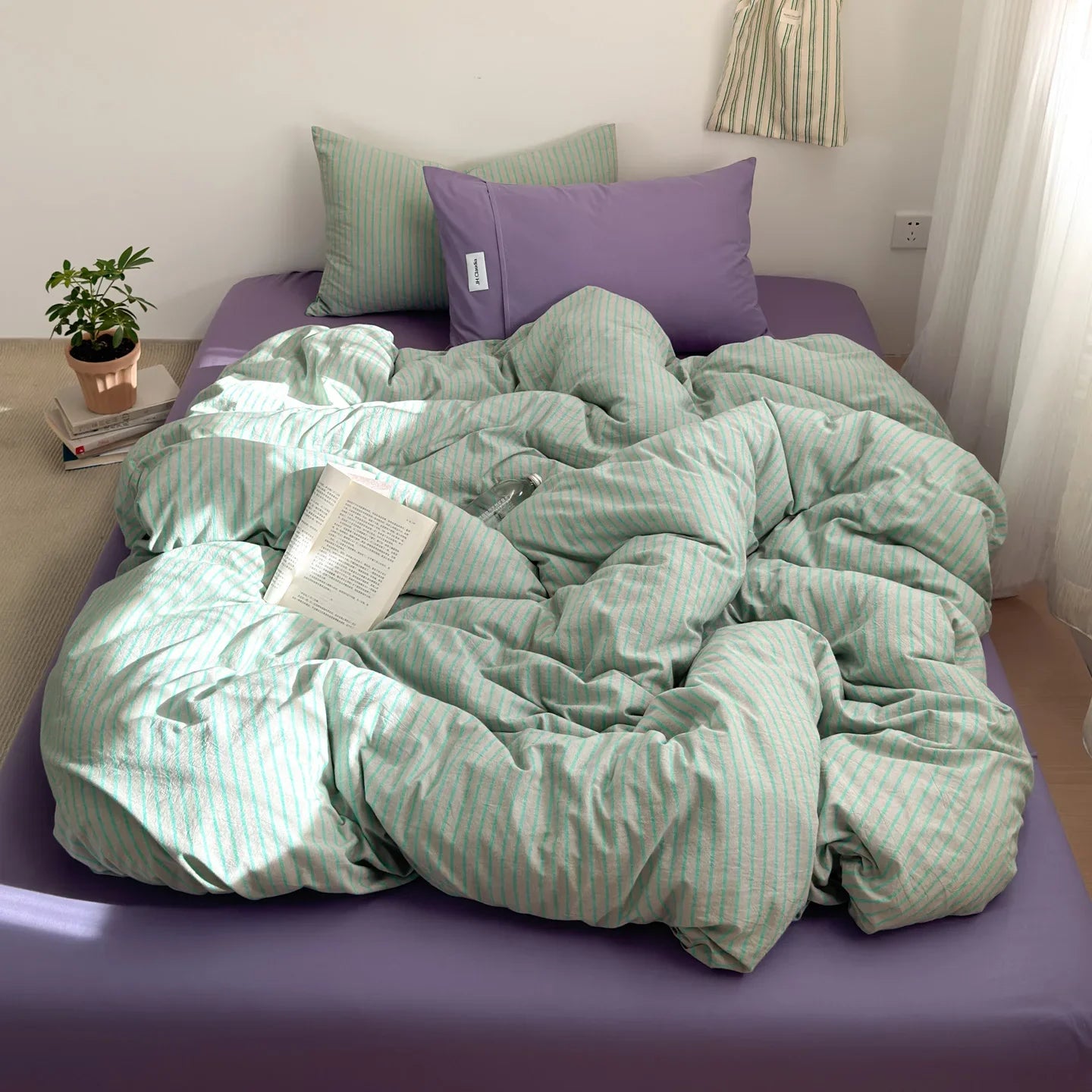 Japanese Style 100% Cotton Bedding Set