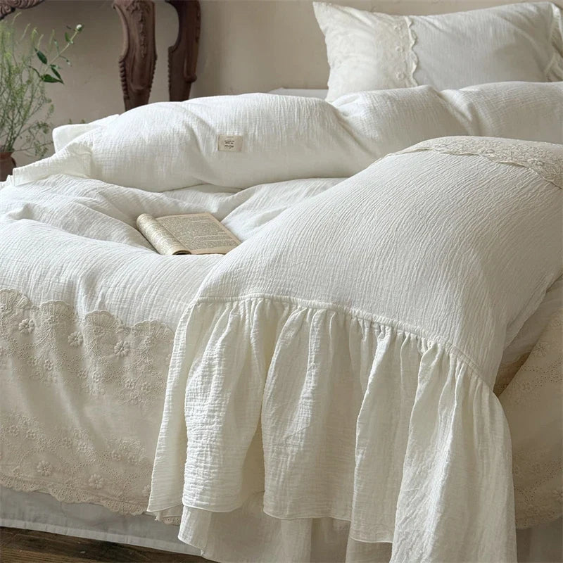 Vintage Lace French Princess Bedding Set