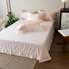 Shabby Chic Pink Flower Bedding Set