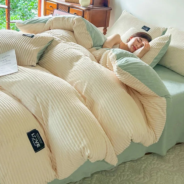 Winter Warm 3pcs Bedding Sets