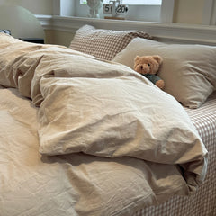 Japanese Solid Brushed Bedding Sets
