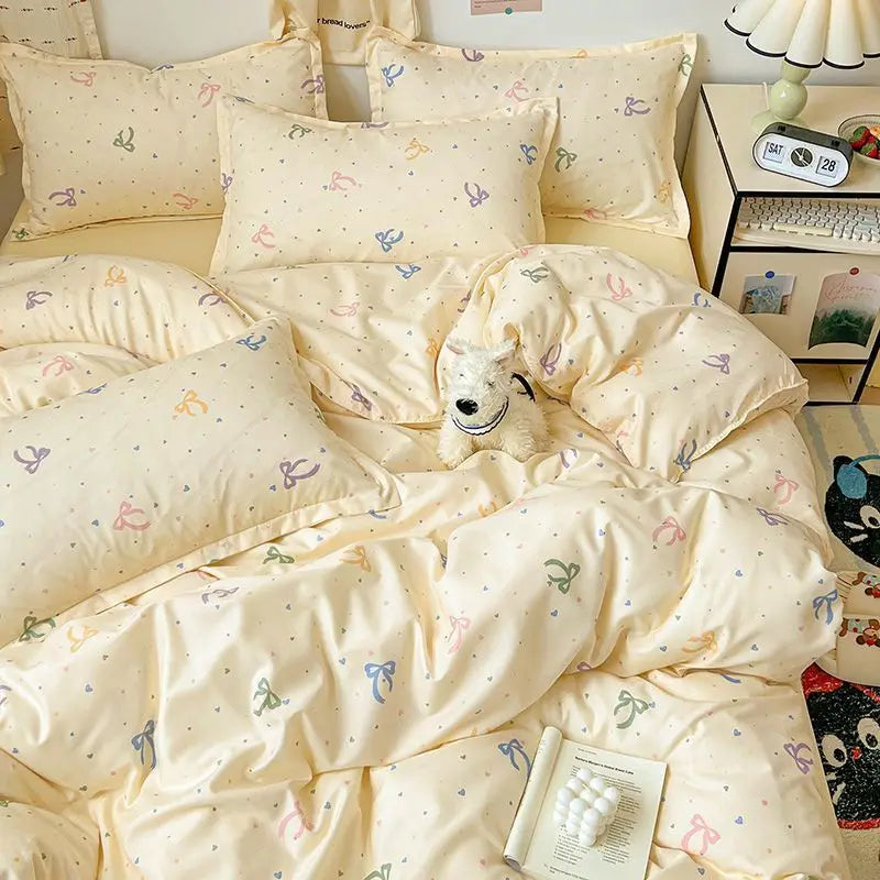 Purple Cherry Bedding Set