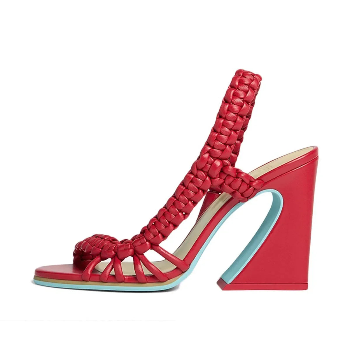 Strange Style Weave Open Toe Sandals