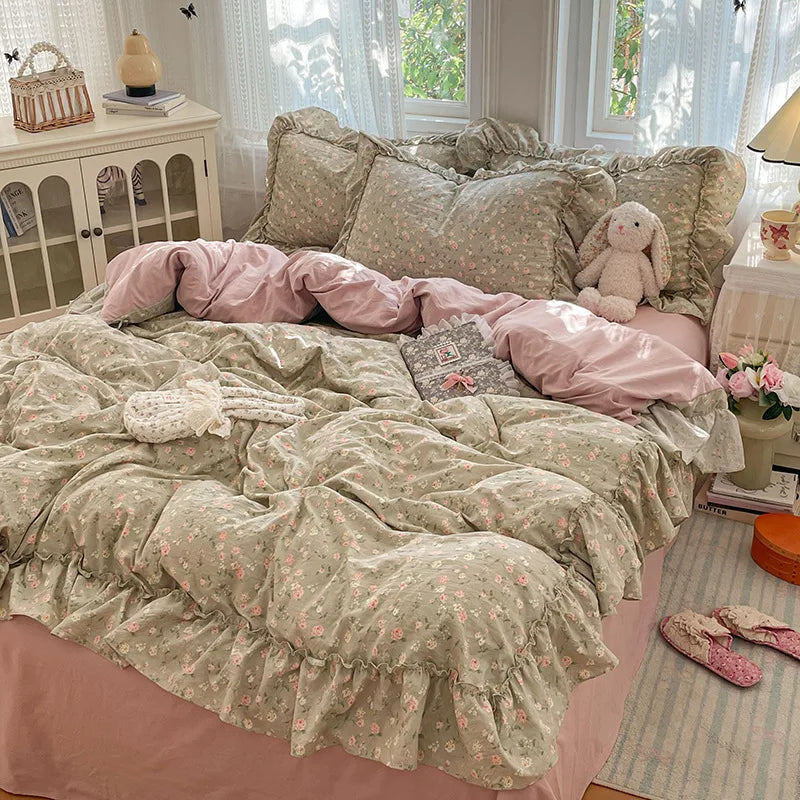 Princess Style French Printed Bedding Set