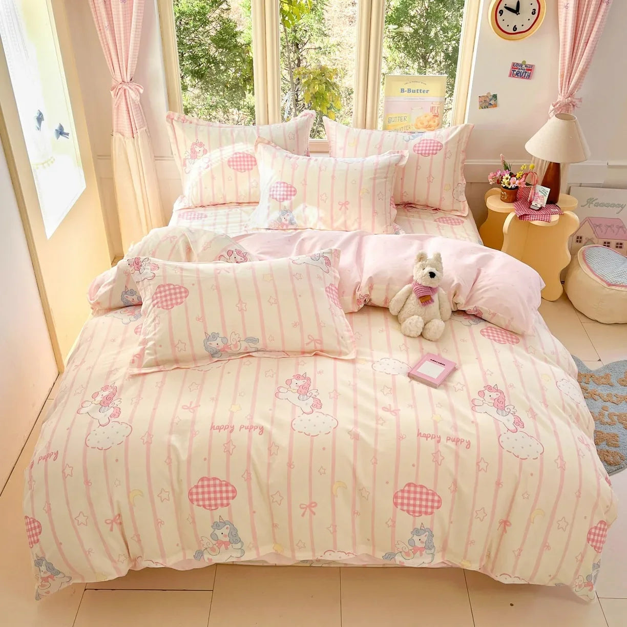 Cartoon Print 100% Cotton Bedding Sets