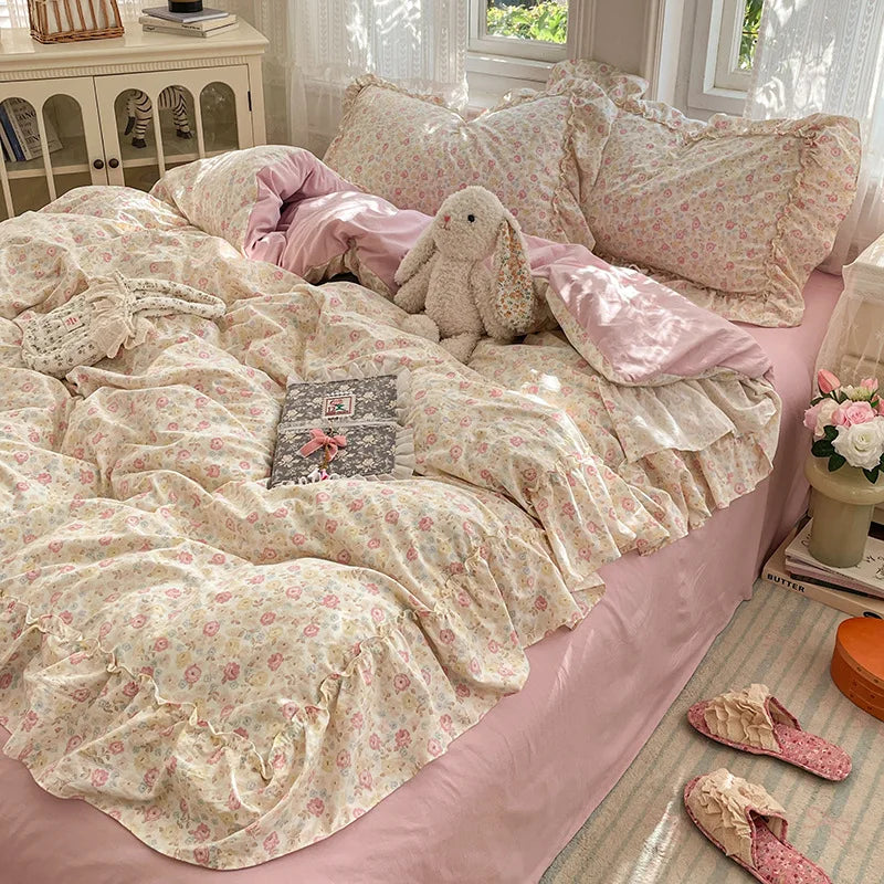 Princess Style French Printed Bedding Set