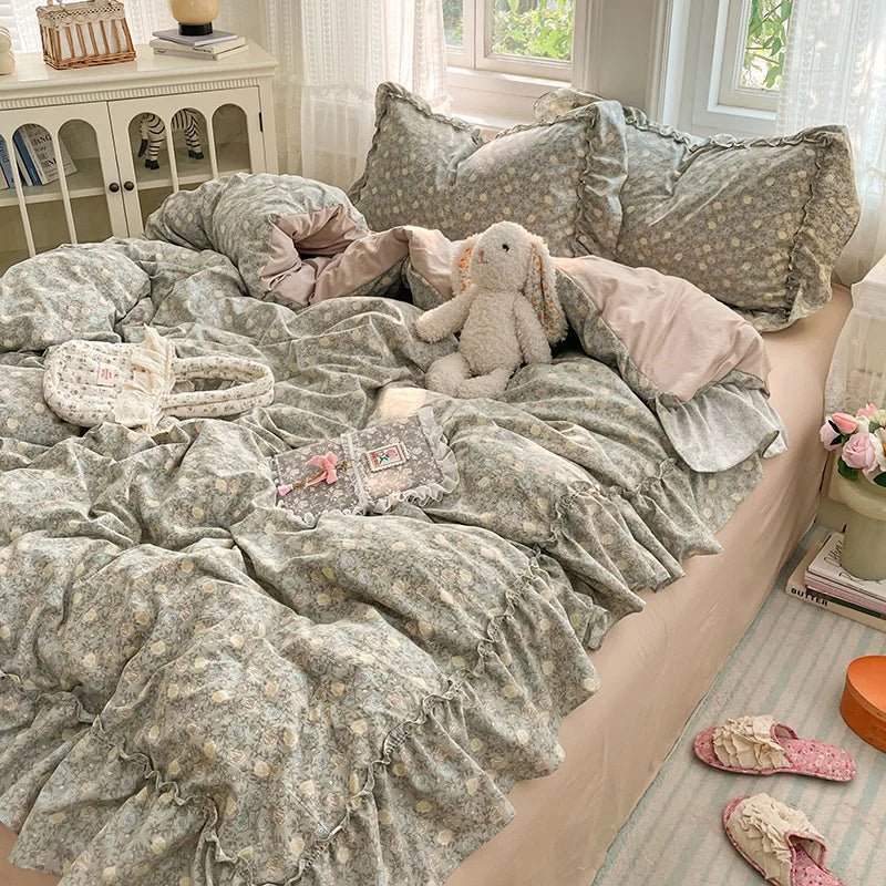 Princess Style French Printed Bedding Set