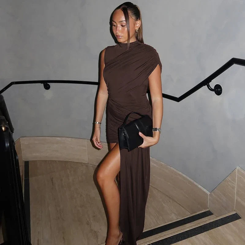 Your Needs Met Draped Mini Dress