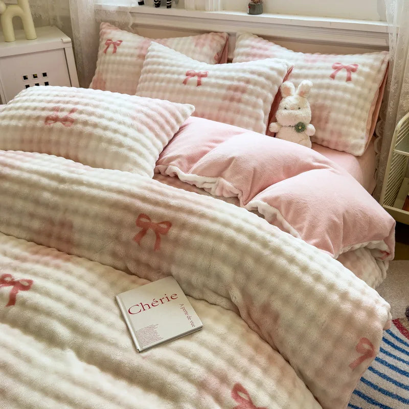 Winter ThickWarm 4pcs Bedding Set