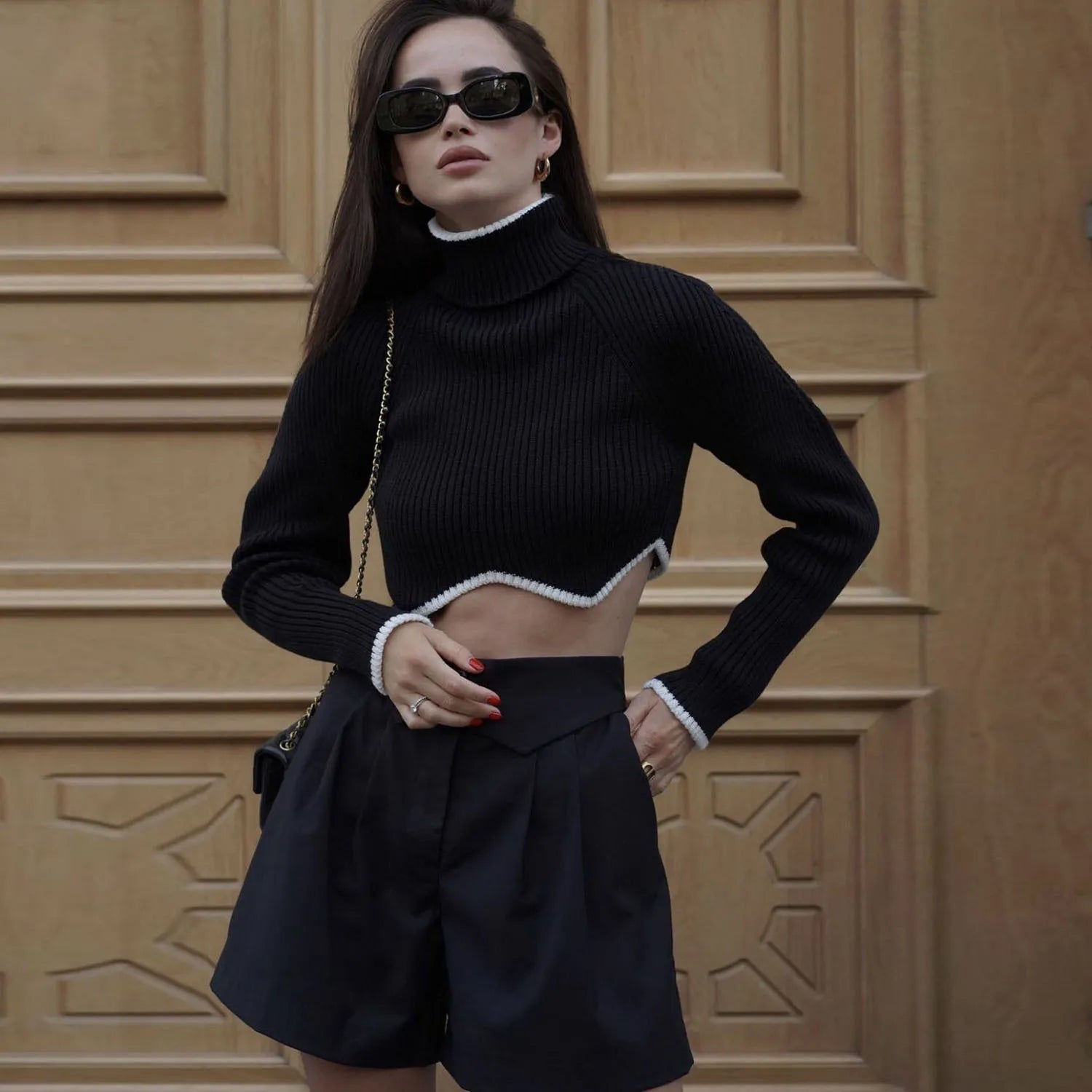 Knit Comfort Turtleneck Sweater