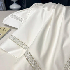4Pcs Luxury 1000TC Egyptian Cotton White Hotel Style Bedding Set