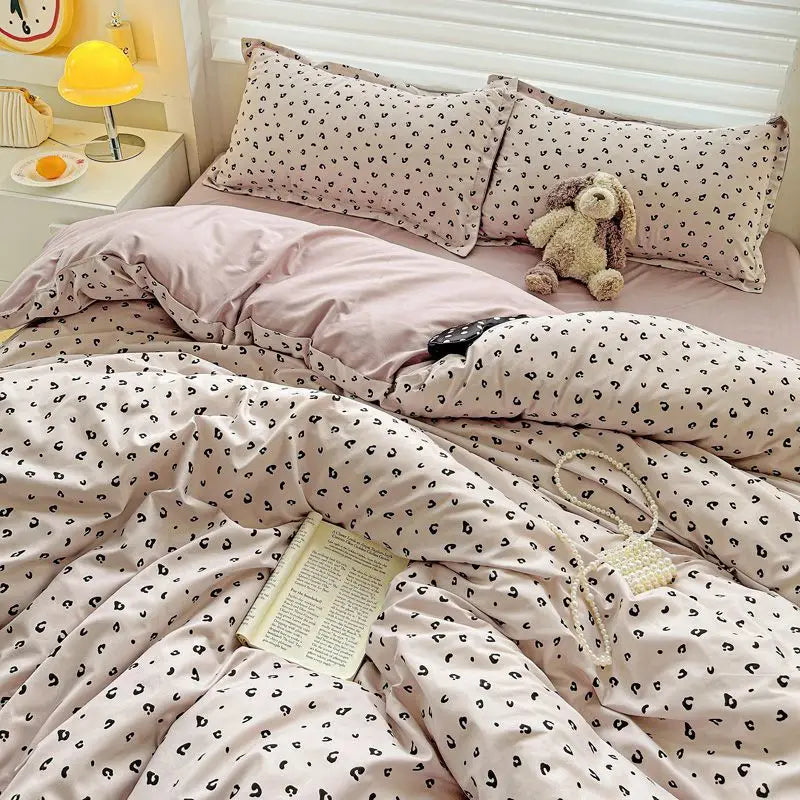Ins Cream Bedding Set
