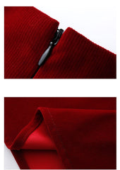 Hollyanna Corduroy Dark Academia Dress