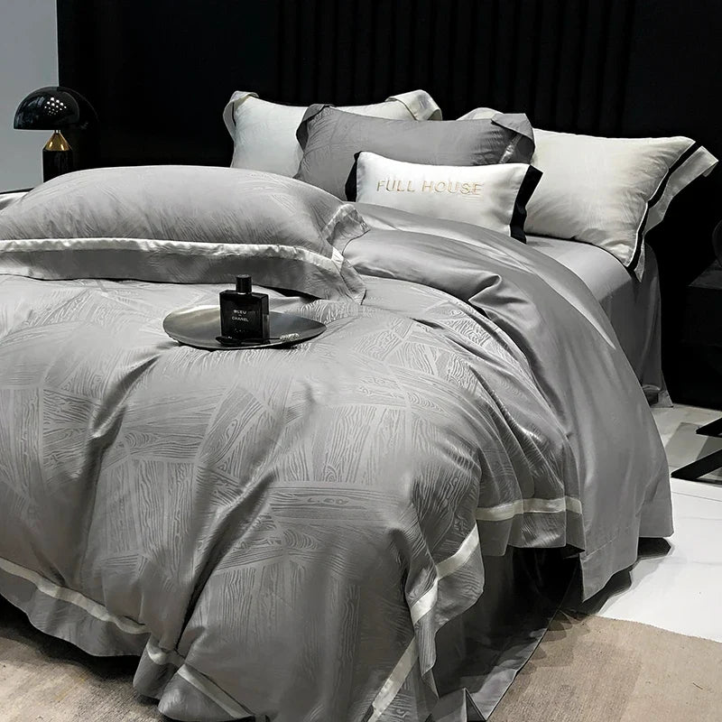 Luxury Satin Jacquard Bedding Set