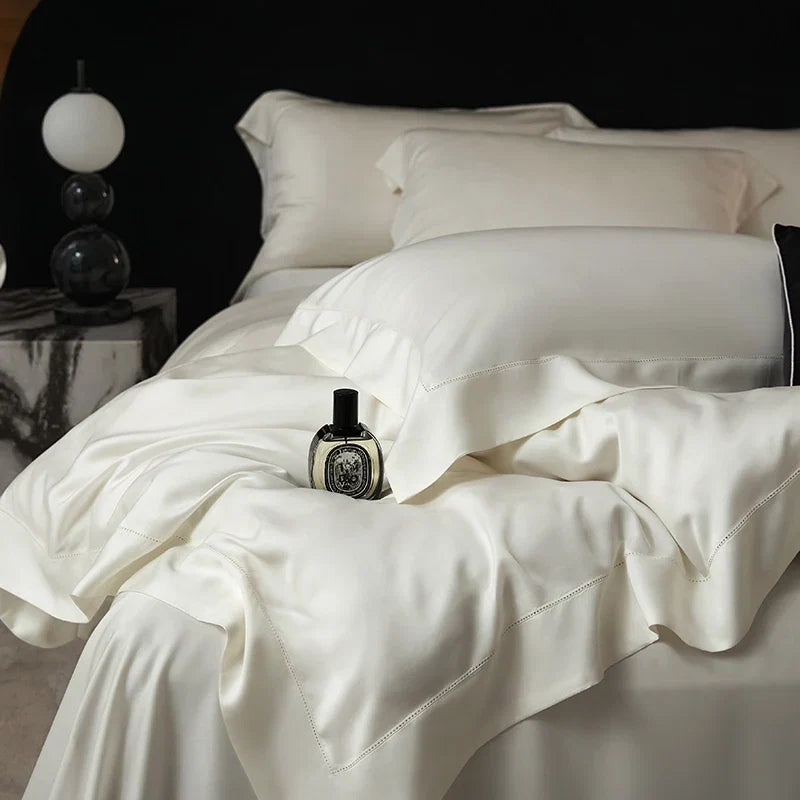 1000TC Lyocell Eucalyptus Fiber Super Soft Silky Queen King Size Bedding Set