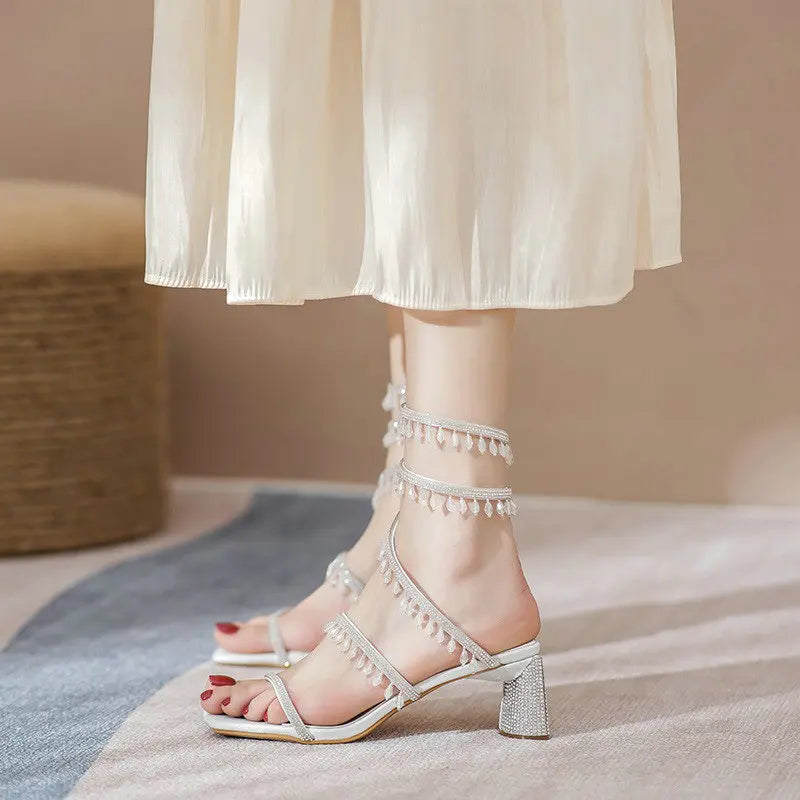 Snake-like Winding Sandals