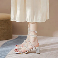 Snake-like Winding Sandals