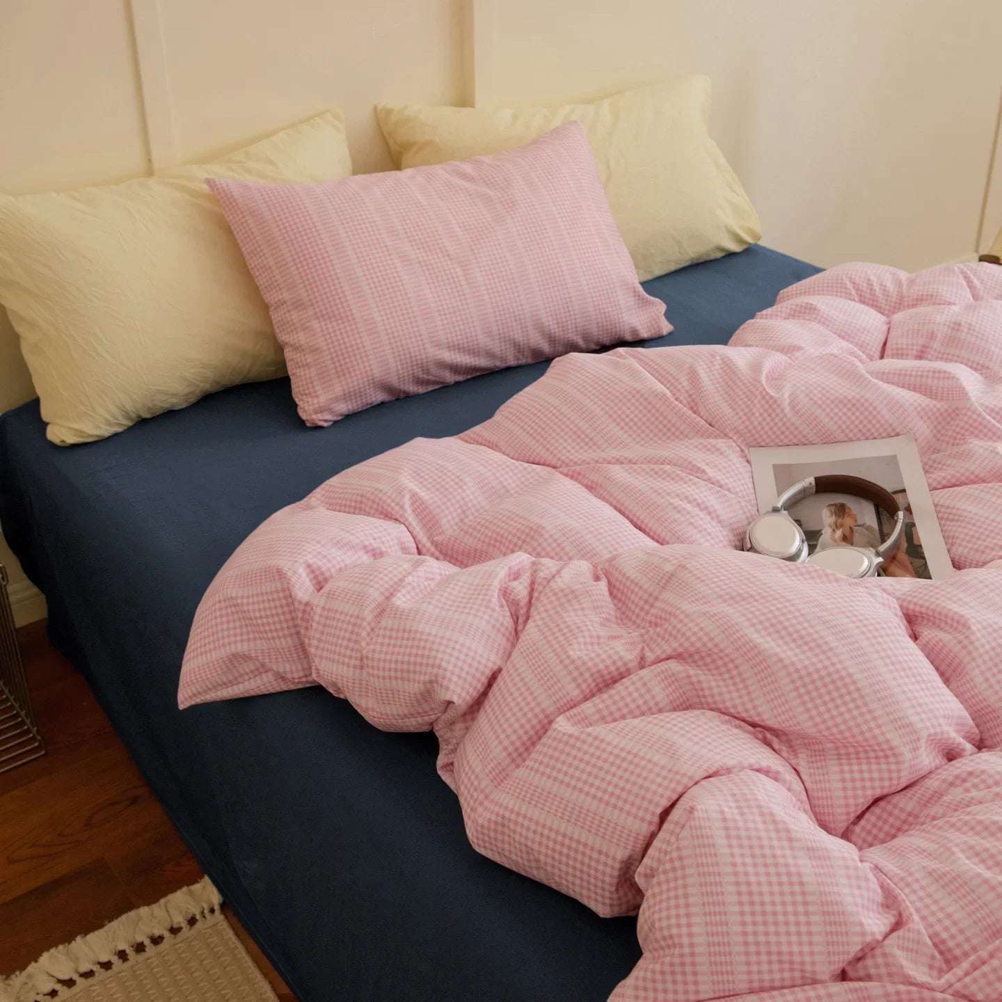 1Pcs Stripe Print Duvet Cover Twin Queen King Quilt Cover Korean Four Seasons Full Queen Adult Kids Dormitory Comforter Cover