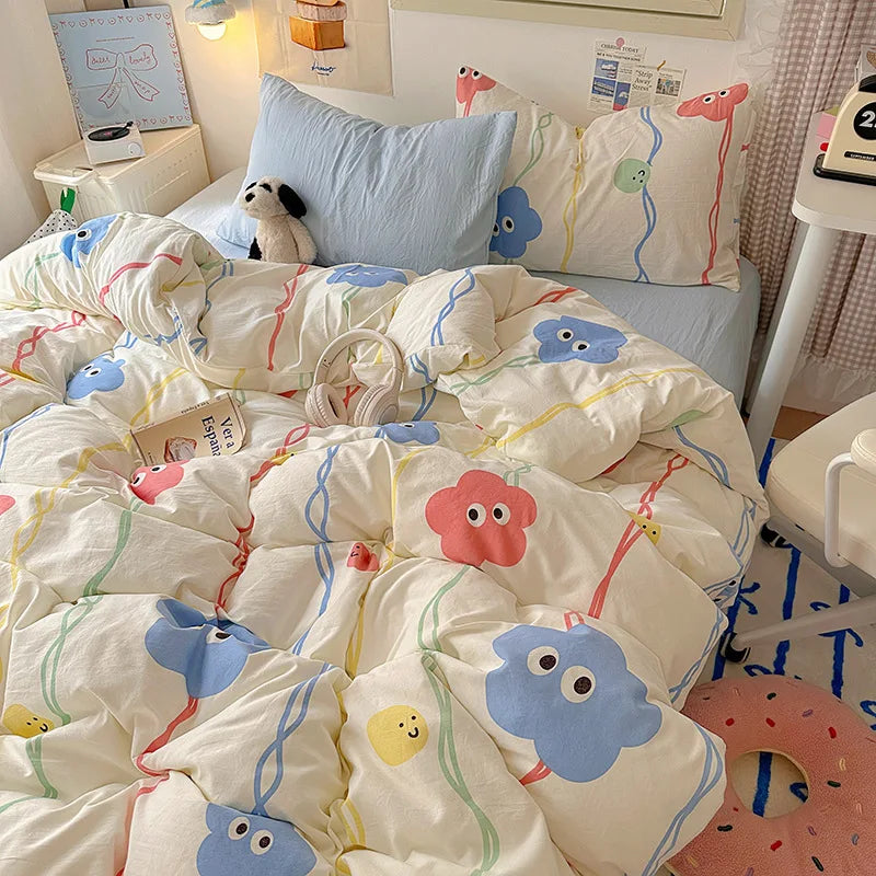 Korean Cute Girls Bedding Sets