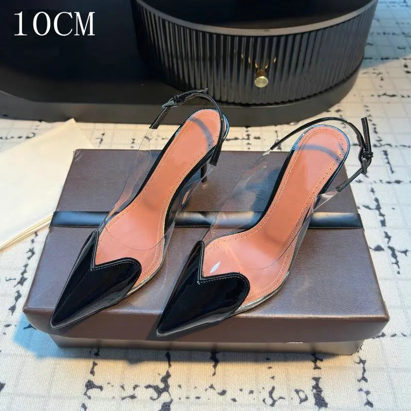 Pointed Shallow Mouth Sweet Love Shape Pumps