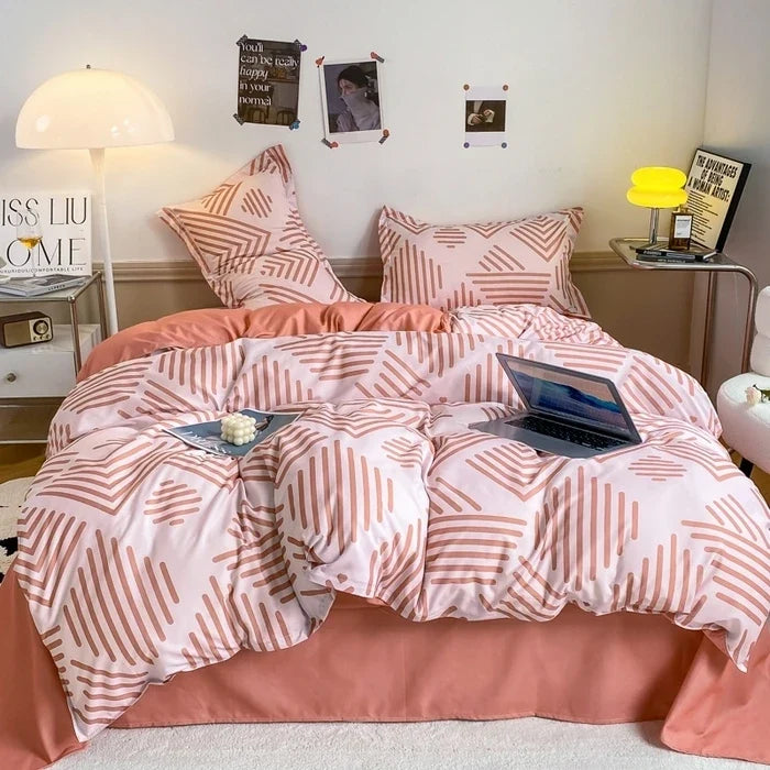 Fall Nordic Style Duvet Cover 1 PCS Double Bed Quilt Cover Minimal Comforter Covers for Queen King Twin Size Bed No Pillowcases