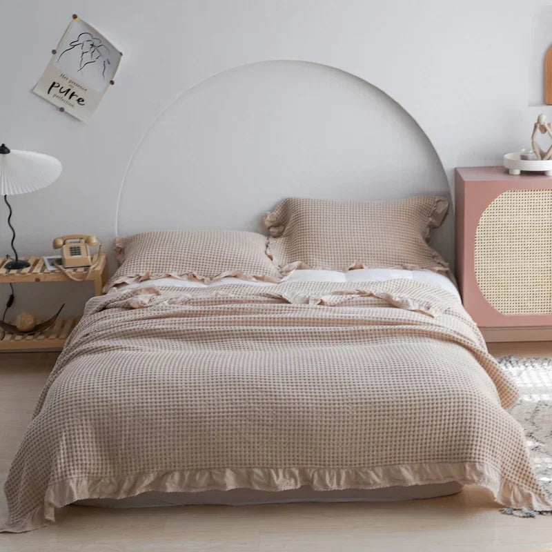 100% Cotton Solid Color Soft No Shedding Bedding Set