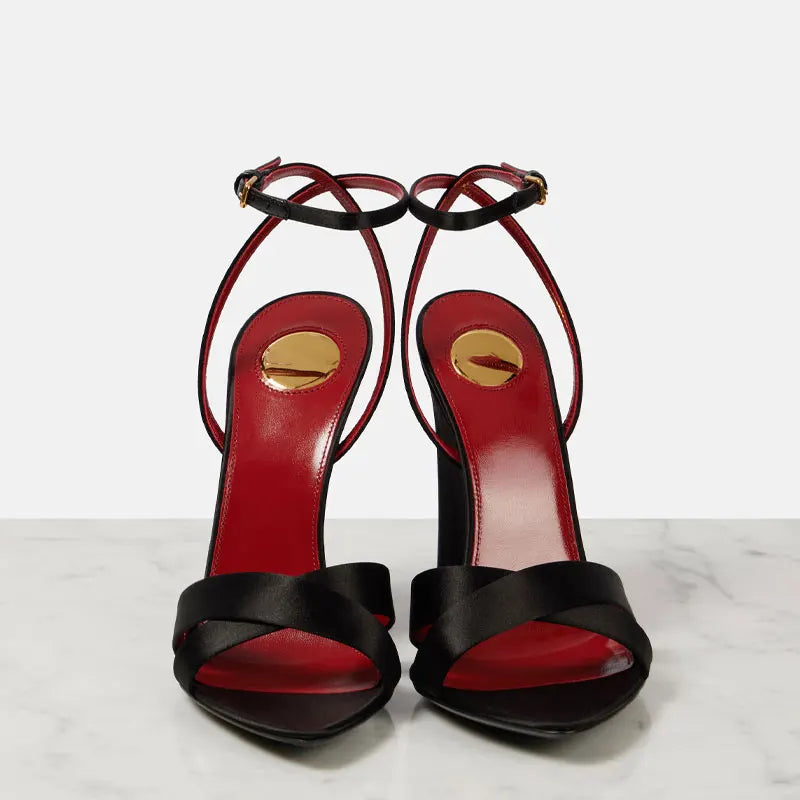 Stylish Cross - Strap Wedge Sandals