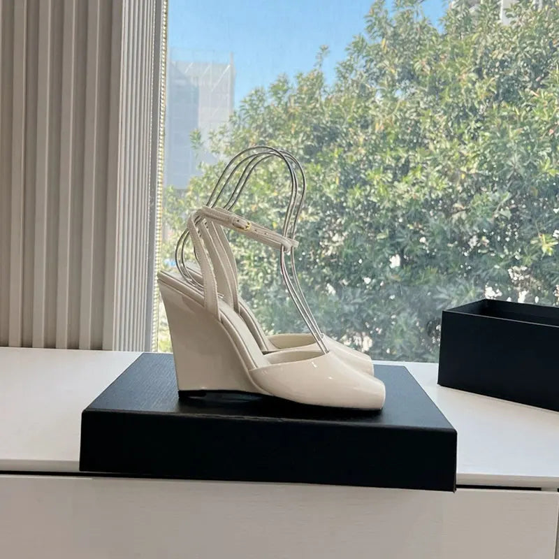 Stylish Peep-Toe High Wedge Heel