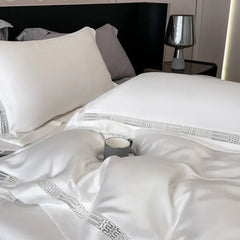 4Pcs Luxury 800TC Lyocell Soft Silky Cooling Summer Bedding Set
