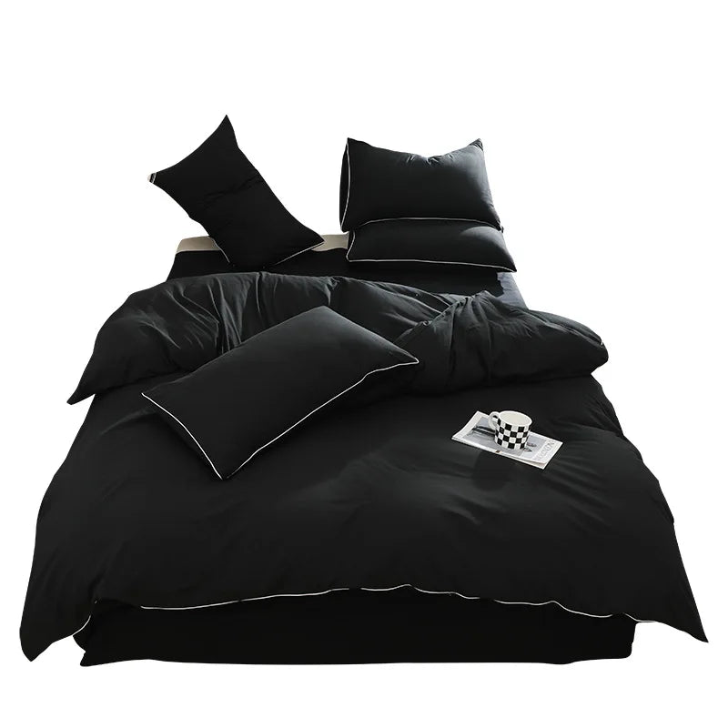 Korean Black Bedding Sets