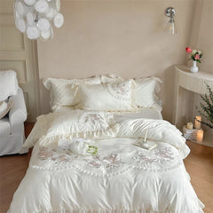 800TC Lyocell Cotton Jacquard Soft Silky Bedding Set